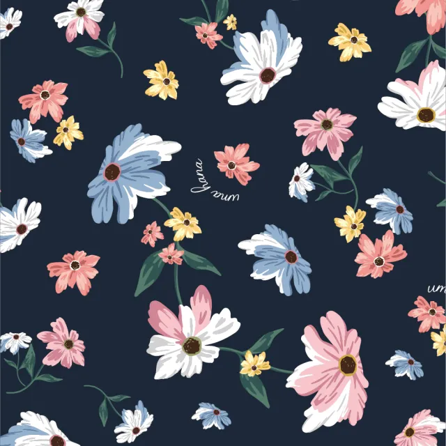 Uma Hana 清新花飄可放到a3大容量可橫放防水的加大新a4提袋 A3大容量提袋 旅行肩背包 萬用袋 防水包 Momo購物網