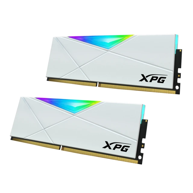 【ADATA 威剛】XPG DW50 DDR4/3600_16GB*2 桌上型記憶體(白★AX4U3600716G18I-DW50)