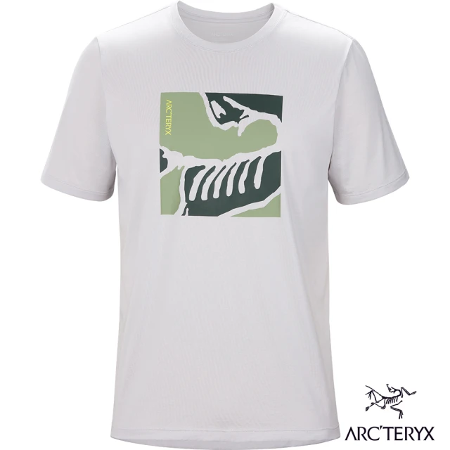 Arcteryx 始祖鳥【Arcteryx 始祖鳥】男 LOGO 短袖 休閒 Tee(沉靜灰/針葉綠)