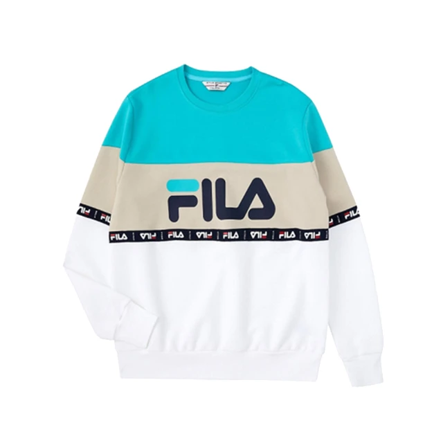 FILA【FILA】長袖圓領T恤 男 - 1TEW1400WT