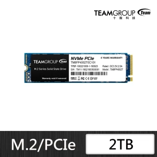 【Team 十銓】TEAM 十銓 MP34 2TB M.2 PCIe SSD 固態硬碟
