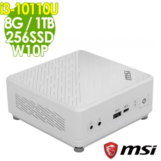 【MSI 微星】CUBI 5 迷你電腦 i3-10110U/8G/256SSD+1TB/W10P(雙核商用電腦)