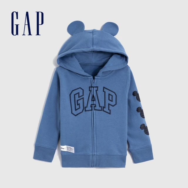 GAP【GAP】男幼童 Gap x Disney 迪士尼系列連帽休閒外套(833337-藍色)