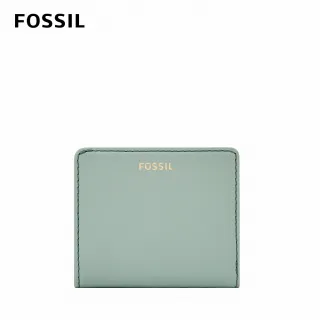 【FOSSIL】Madison 真皮經典短夾-鼠尾草綠 SWL2736343