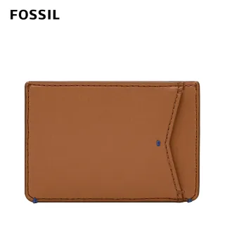 【FOSSIL】Joshua 仙人掌純素皮革卡夾-棕色 ML4461231