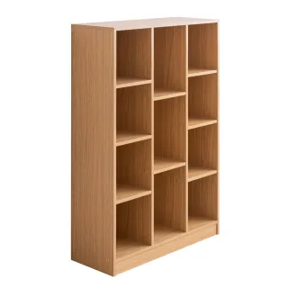 【TZUMii】賀比大規格十一格書櫃-原木色(書架 收納櫃 置物櫃 空櫃)