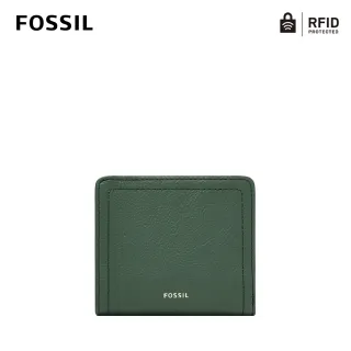 【FOSSIL】Logan 真皮RFID防盜短夾-冷杉綠色 SL7829297