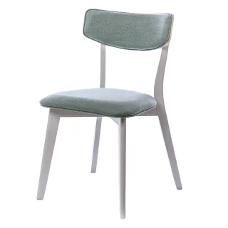 【HOLA】艾比餐椅 Poppy 薄荷藍坐墊+白洗色椅腳
