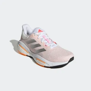 【adidas 愛迪達】運動鞋 跑步鞋 女鞋 白橘 SOLAR GLIDE 5 W(GX5496)