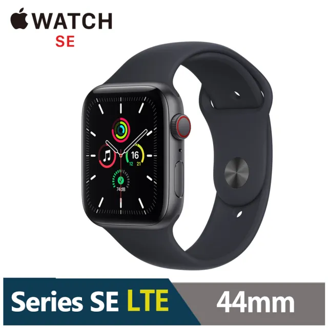 【Apple 蘋果】Apple Watch SE LTE 44mm★ASUS行動電源組(鋁金屬錶殼搭配運動型錶帶)