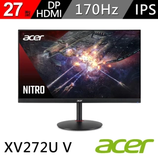 【Acer 宏碁】XV272U V 27型Nitro 2K 170Hz HDR廣視角電競螢幕