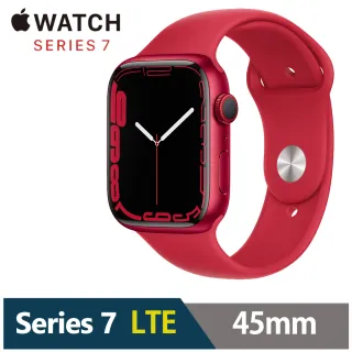 【Apple 蘋果】Apple Watch S7 45公釐 LTE版(鋁金屬錶殼配運動錶帶)