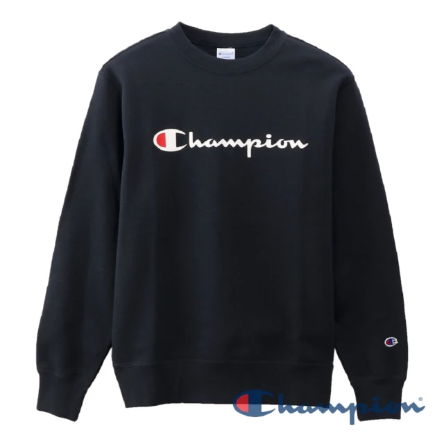 【Champion】Basic草寫Logo大學Tee-深藍色
