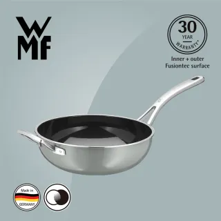 【德國WMF】Fusiontec德國製炒鍋 28cm(波光灰 鉑灰色)