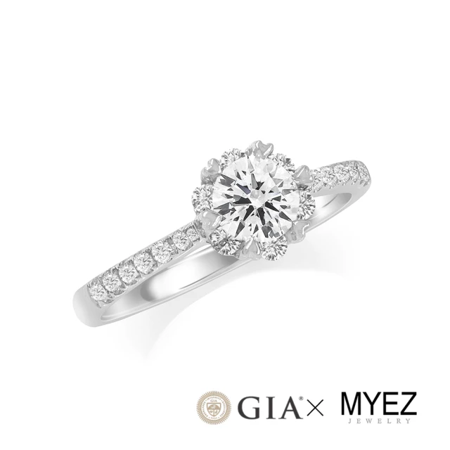 【MYEZ】GIA 50分F color八心八箭天然真鑽18K金鑽戒女戒婚戒 見證