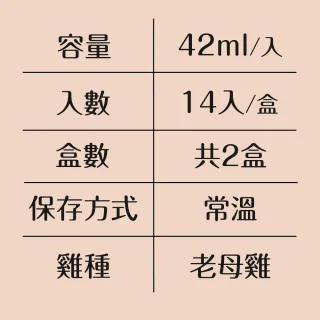 【老協珍】熬雞精常溫禮盒14入(42ml/入)X2盒
