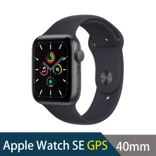 【Apple 蘋果】Apple Watch SE GPS 40mm★優迷攜帶型無線充電器(鋁金屬錶殼搭配運動型錶帶)