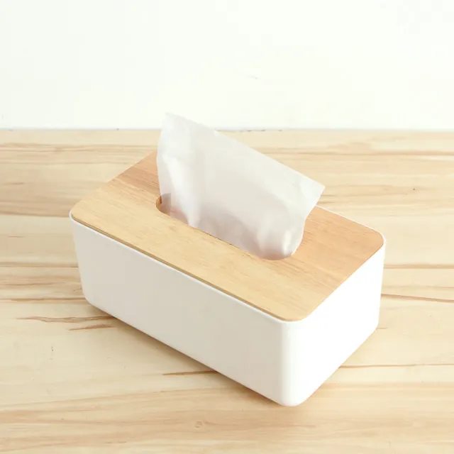 【巴芙洛】震撼價-橡木面紙盒-小(文創方形木蓋面紙盒/衛生紙盒)/