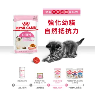 【ROYAL 法國皇家】K36幼貓飼料4kg+幼貓濕糧85Gx12包/盒