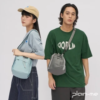 【plain-me】防潑水中水桶包(男款/女款 共三色 側背包 斜背包)