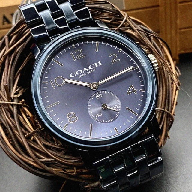 【COACH】COACH蔻馳男女通用錶型號CH00067(寶藍色錶面寶藍錶殼寶藍精鋼錶帶款)