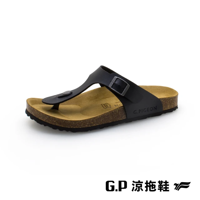【G.P】男款簡約可調柏肯拖鞋M510-黑色(SIZE:40-44 共二色)