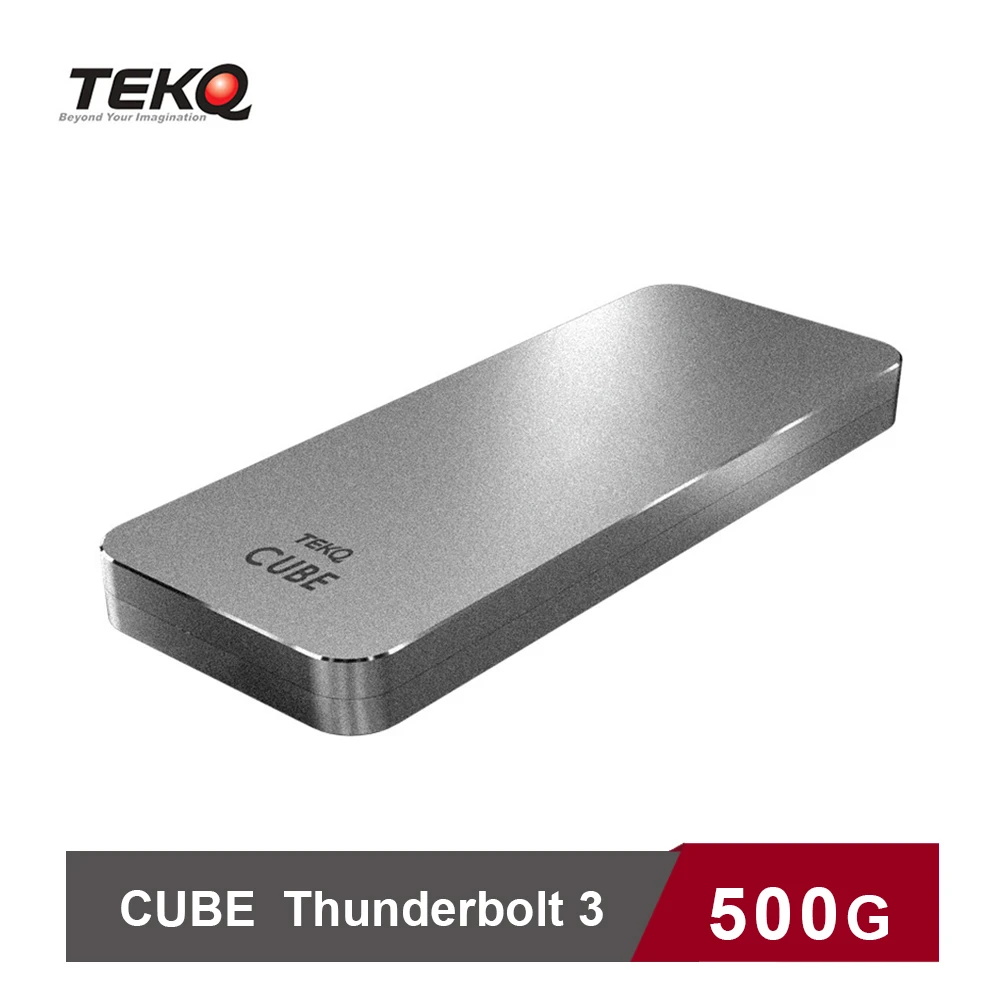 【TEKQ】CUBE WD SN550 500G Thunderbolt 3 M.2 外接式 SSD 行動硬碟(讀：2170M/寫：1772M)