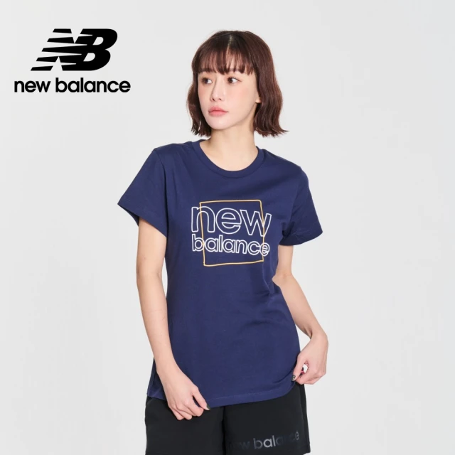 NEW BALANCE【NEW BALANCE】NB 短袖上衣_女性_深藍色_WT21801PGM