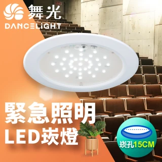 舞光 緊急照明崁燈 LED全自動 停電照明 崁孔15CM(全電壓)