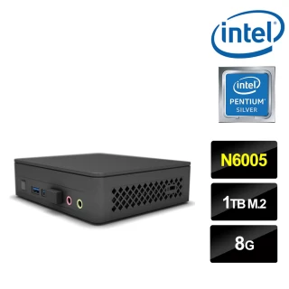 【Intel 英特爾】NUC平台奔騰四核{驃騎上尉} 迷你電腦(N6005/8G/1TB M.2)