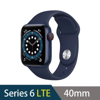 【Apple 蘋果】Watch Series 6 LTE版40mm(鋁金屬錶殼搭配運動型錶帶)