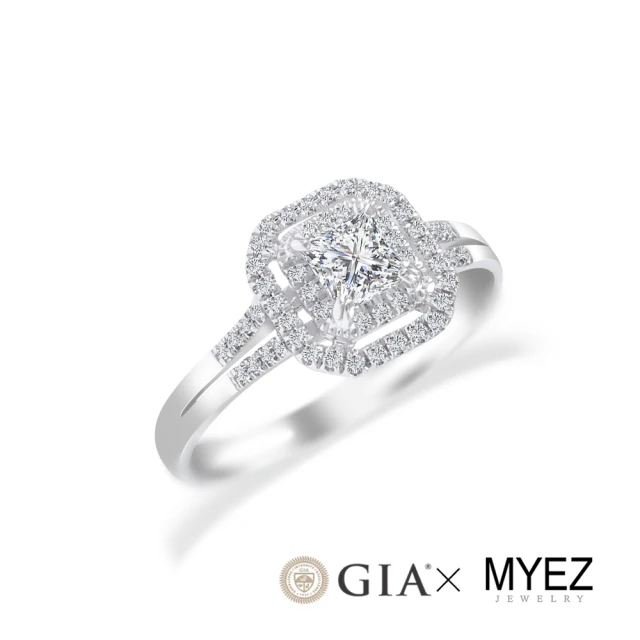 【MYEZ】GIA 50分F color天然真鑽鉑金Pt950鑽戒女戒婚戒 堅定