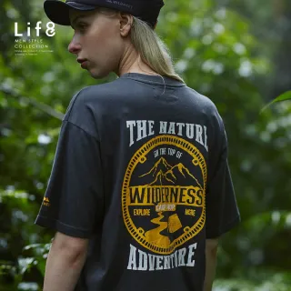 【Life8】WILDMEET 印花 CAMP 短袖上衣-深綠(61010)