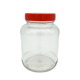 【生活King】5號旋蓋玻璃密封罐/儲物罐/醬菜瓶-2斤瓶(6入組)
