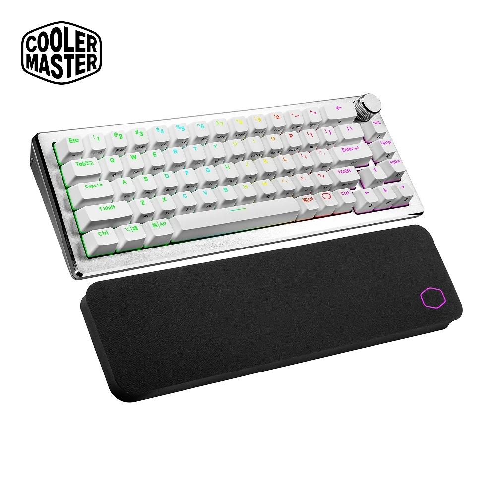 【CoolerMaster】Cooler Master CK721 無線RGB機械式鍵盤 白色青軸 英刻(CK721)