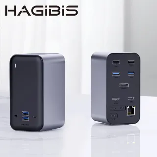 【HAGiBiS】UC2402十三合一Type-C鋁合金桌面式擴充器(HDMI+DP)