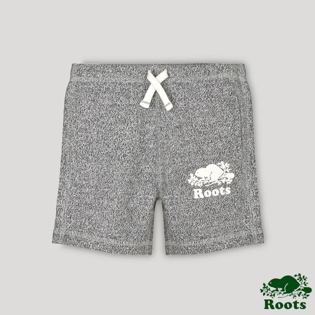 【Roots】Roots小童- 經典海狸LOGO短褲(灰色)