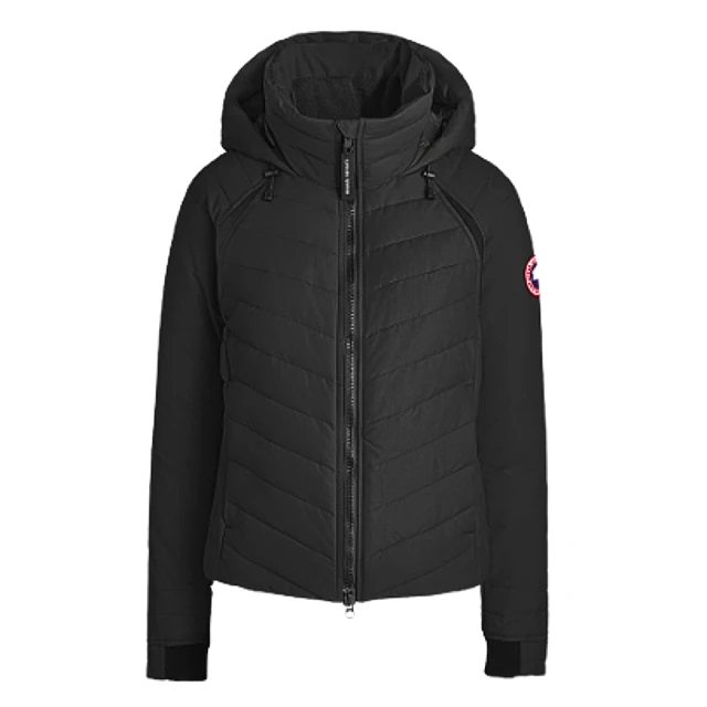 CANADA GOOSE【CANADA GOOSE】女款 Hybridge系列 黑色連帽羽絨外套(S號)