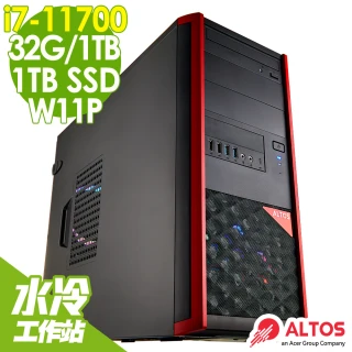 【Acer 宏碁】Altos P10F7 水冷工作站 i7-11700/32G/512SSD+1TB/500W/W11P