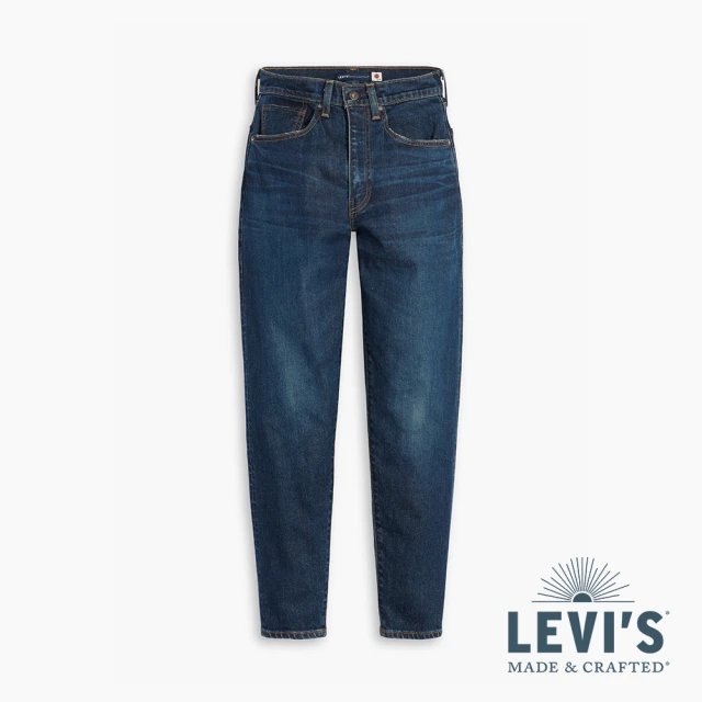 LEVIS【LEVIS】LMC MIJ日本製 女款 高腰修身窄管牛仔長褲 日本職人水洗工藝 頂級靛藍赤耳-人氣新品