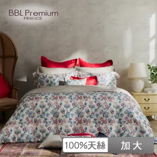【BBL Premium】100%天絲印花床包被套組-糖果花(加大)