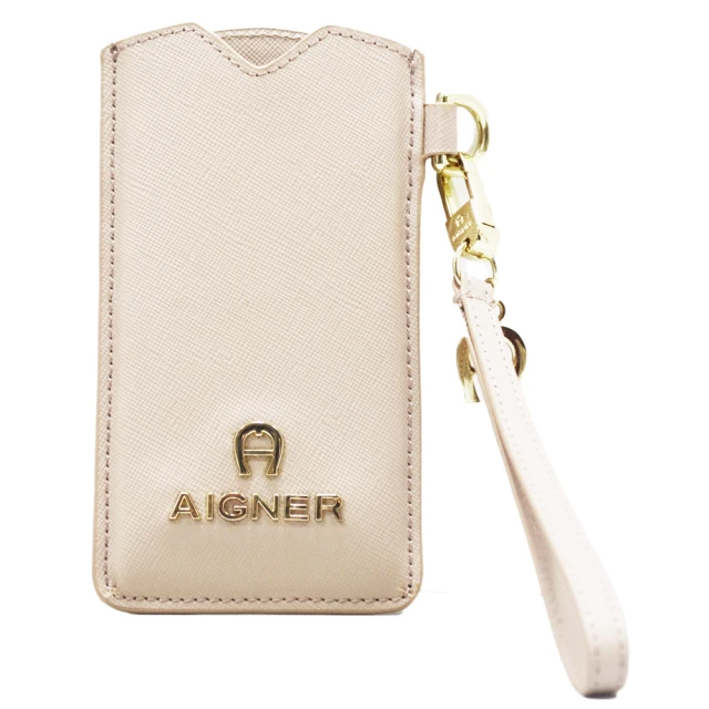 【AIGNER 艾格納】IPhone手機套(米杏色)