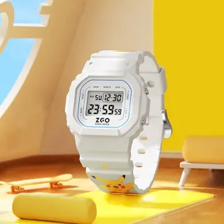 【POKEMON 精靈寶可夢】皮卡丘 經典運動防水電子錶 手錶(兒童 學生 青少年)