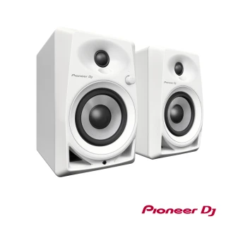 【Pioneer DJ】DM-40 4吋 入門款主動式監聽喇叭-白色款(立體聲)