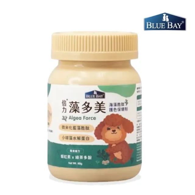 Blue Bay 倍力 藻多美80g 犬貓適用 皮毛保健 寵物保健 Momo購物網 雙12優惠推薦 22年12月