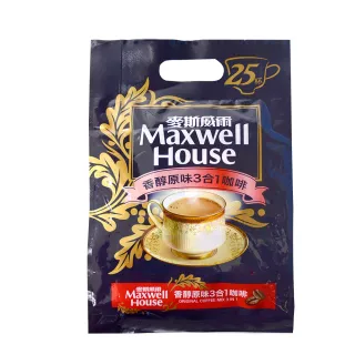 【Maxwell 麥斯威爾-即期品】香醇原味3合1(14gX25包;有效期限2023/10/06)