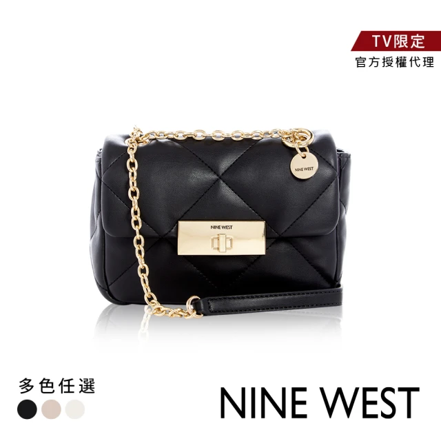 美國精品NineWest 菱格金鍊迷你包