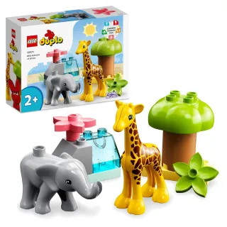 【LEGO 樂高】得寶系列 10971 非洲野生動物(大象  長頸鹿)