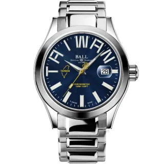 【BALL 波爾】騰雲號130週年台灣限定機械錶(NM9028C-S34C-BE/藍)