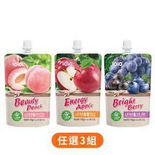 【十全】iOiO食在愛我元素蒟蒻-維生素蘋果/膠原蛋白蜜桃/葉黃素莓果150g x 3組(共18入)